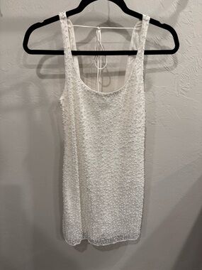 Abercrombie & Fitch Pearl Beaded White Dress